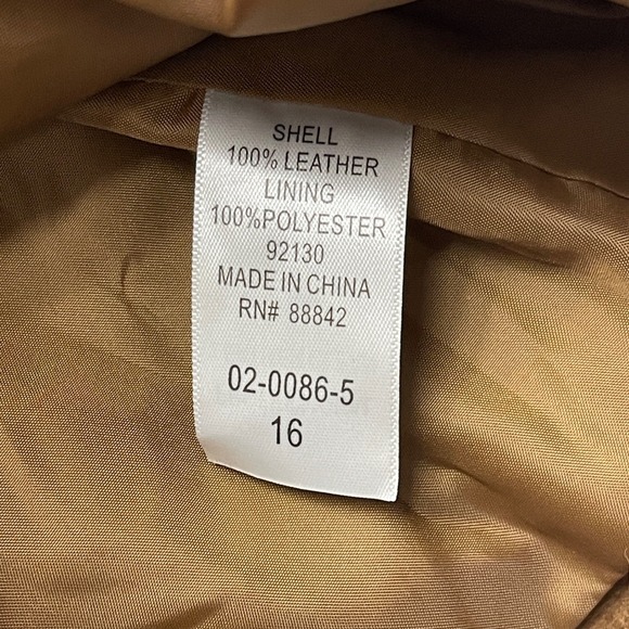 Ellos Jacket Womens 16 Brown Suede Leather Coat Western Boho Earthy Quiet Luxury - Picture 5 of 9